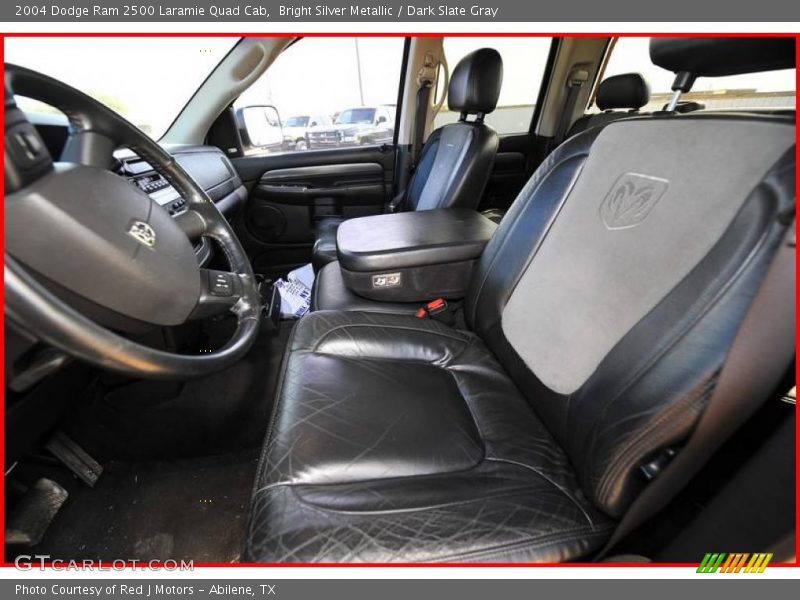 Bright Silver Metallic / Dark Slate Gray 2004 Dodge Ram 2500 Laramie Quad Cab
