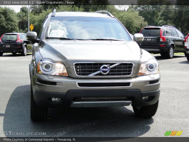 Oyster Grey Metallic / Beige 2012 Volvo XC90 3.2
