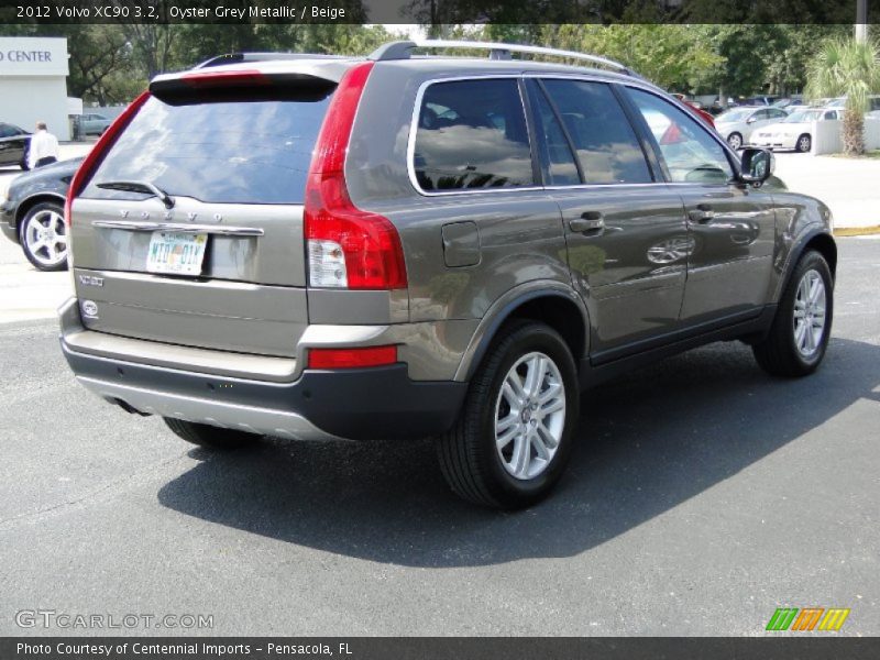 Oyster Grey Metallic / Beige 2012 Volvo XC90 3.2