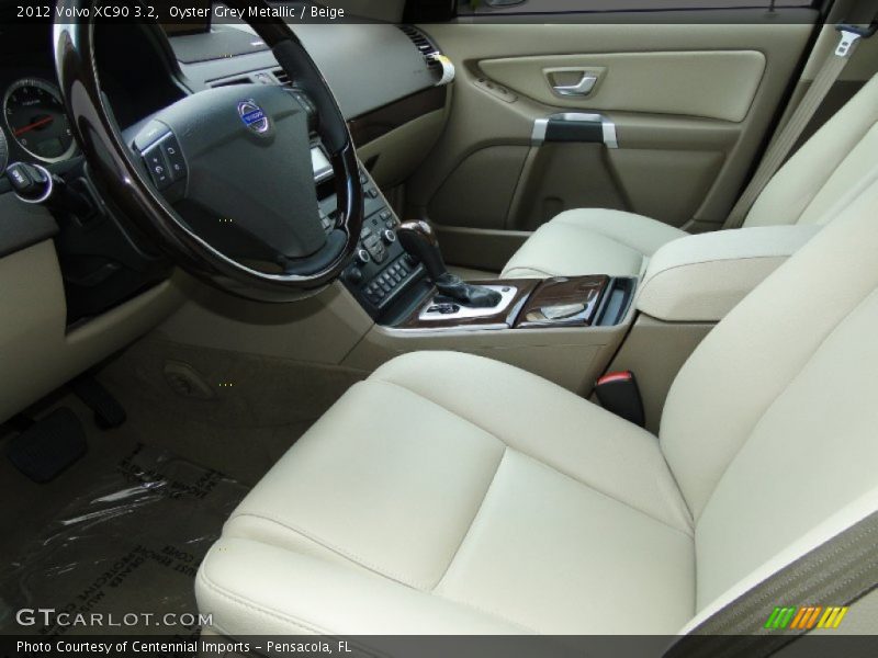 Oyster Grey Metallic / Beige 2012 Volvo XC90 3.2