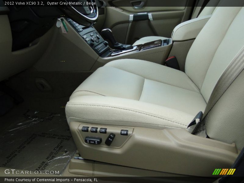 Oyster Grey Metallic / Beige 2012 Volvo XC90 3.2