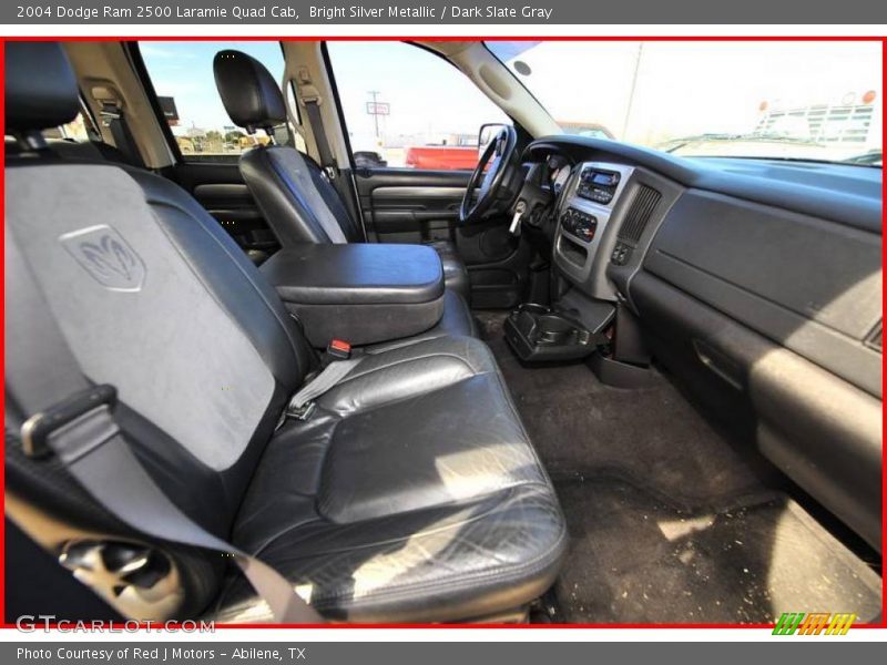 Bright Silver Metallic / Dark Slate Gray 2004 Dodge Ram 2500 Laramie Quad Cab
