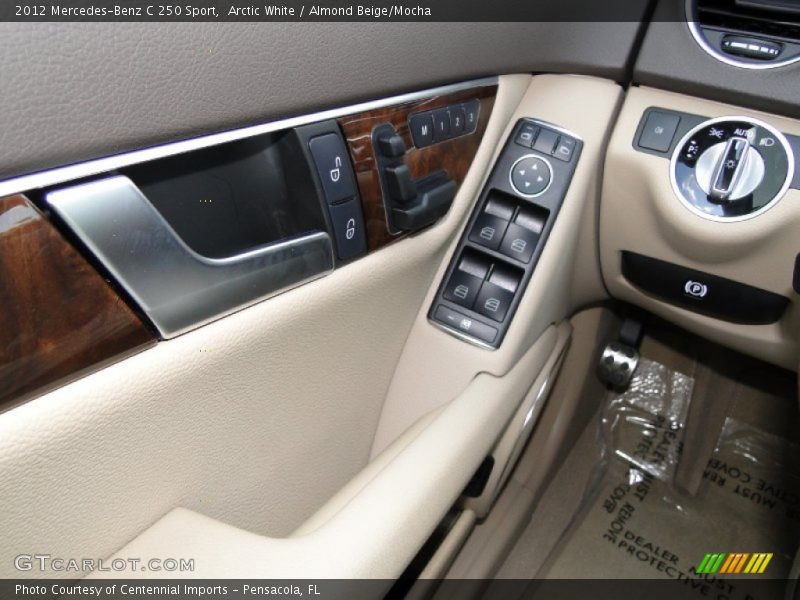 Arctic White / Almond Beige/Mocha 2012 Mercedes-Benz C 250 Sport