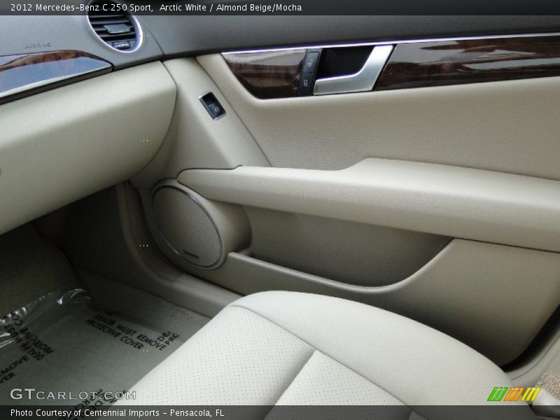 Arctic White / Almond Beige/Mocha 2012 Mercedes-Benz C 250 Sport