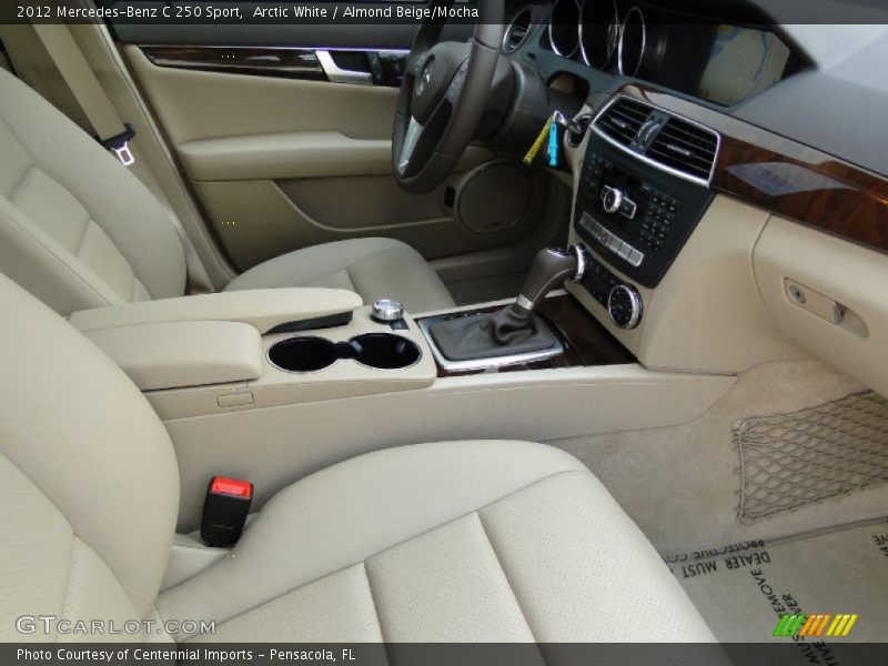 Arctic White / Almond Beige/Mocha 2012 Mercedes-Benz C 250 Sport