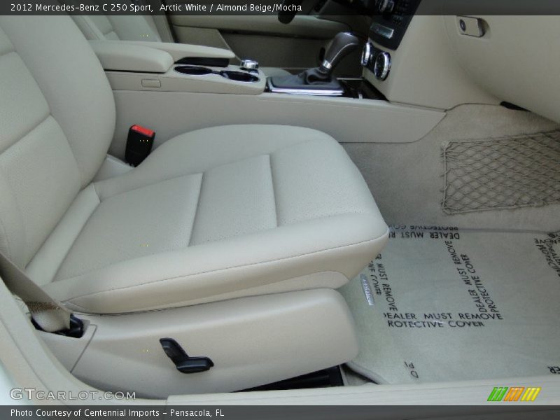 Arctic White / Almond Beige/Mocha 2012 Mercedes-Benz C 250 Sport