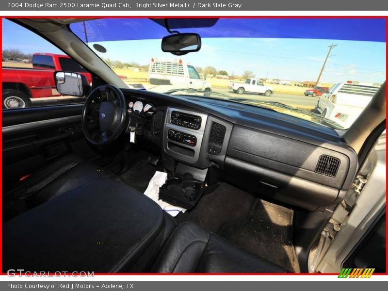 Bright Silver Metallic / Dark Slate Gray 2004 Dodge Ram 2500 Laramie Quad Cab