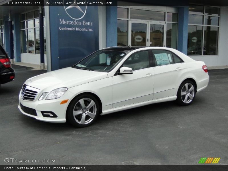 Arctic White / Almond/Black 2011 Mercedes-Benz E 350 Sedan