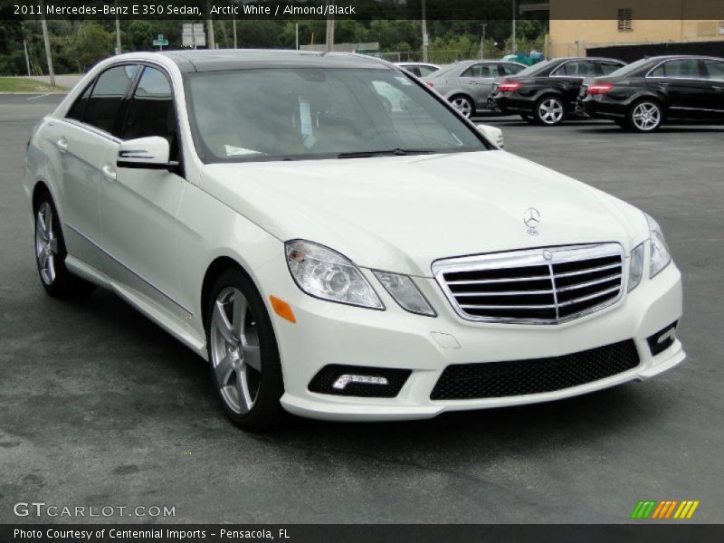 Arctic White / Almond/Black 2011 Mercedes-Benz E 350 Sedan