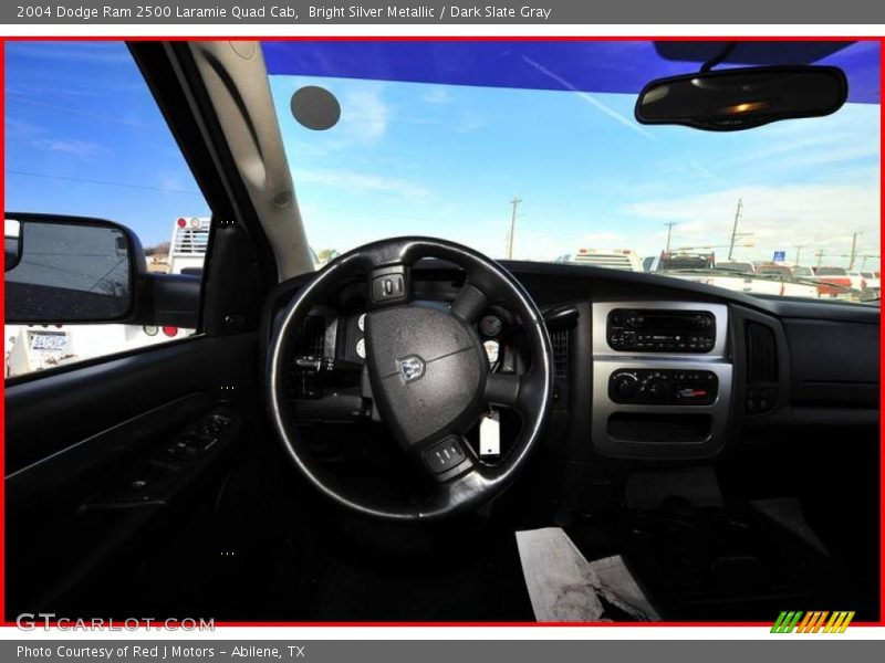 Bright Silver Metallic / Dark Slate Gray 2004 Dodge Ram 2500 Laramie Quad Cab