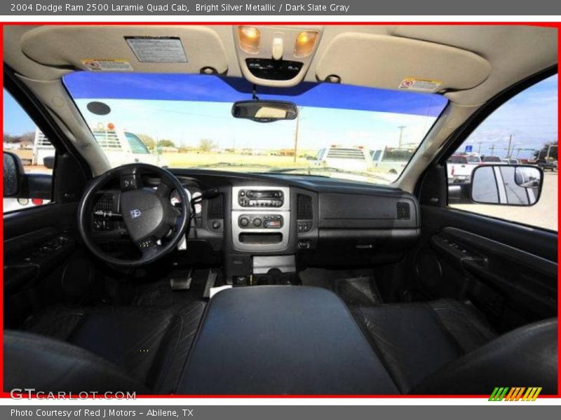 Bright Silver Metallic / Dark Slate Gray 2004 Dodge Ram 2500 Laramie Quad Cab