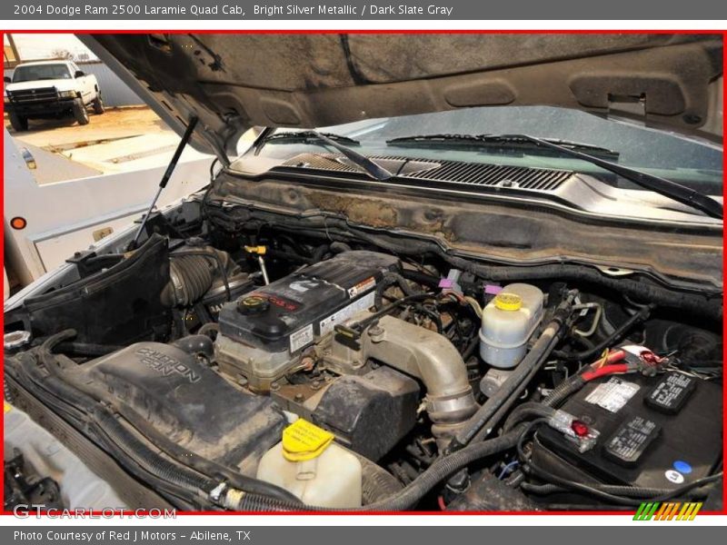 Bright Silver Metallic / Dark Slate Gray 2004 Dodge Ram 2500 Laramie Quad Cab