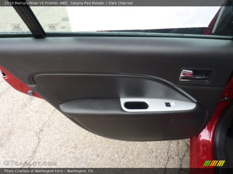 Sangria Red Metallic / Dark Charcoal 2010 Mercury Milan V6 Premier AWD