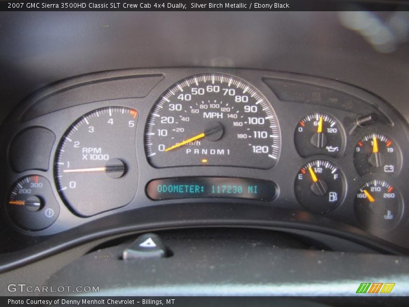 Silver Birch Metallic / Ebony Black 2007 GMC Sierra 3500HD Classic SLT Crew Cab 4x4 Dually