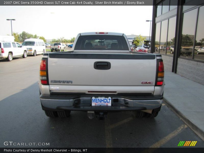 Silver Birch Metallic / Ebony Black 2007 GMC Sierra 3500HD Classic SLT Crew Cab 4x4 Dually