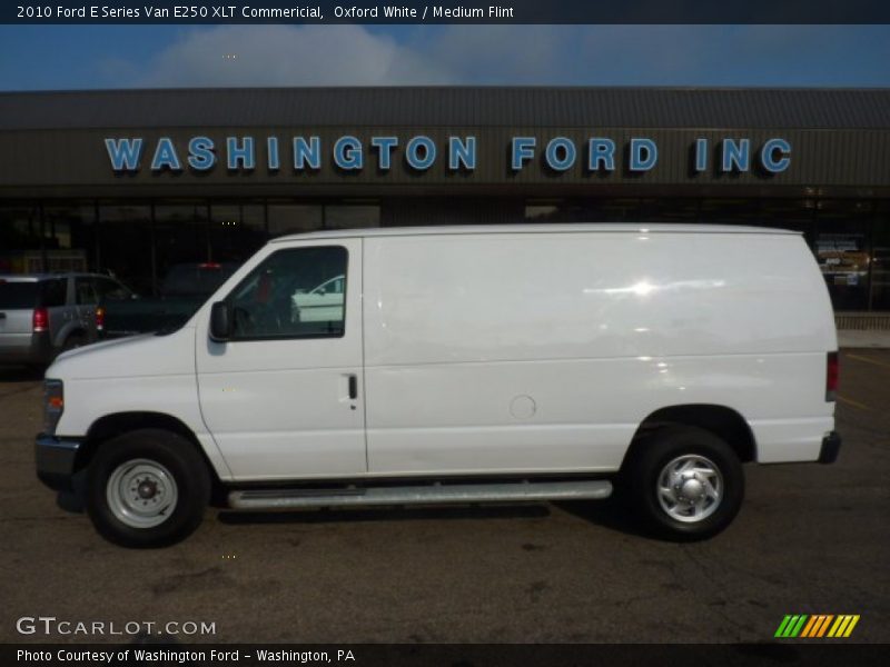 Oxford White / Medium Flint 2010 Ford E Series Van E250 XLT Commericial