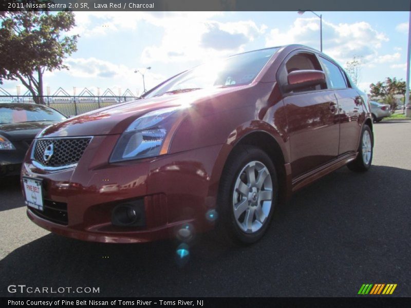 Lava Red / Charcoal 2011 Nissan Sentra 2.0 SR