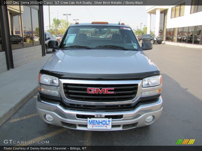 Silver Birch Metallic / Ebony Black 2007 GMC Sierra 3500HD Classic SLT Crew Cab 4x4 Dually
