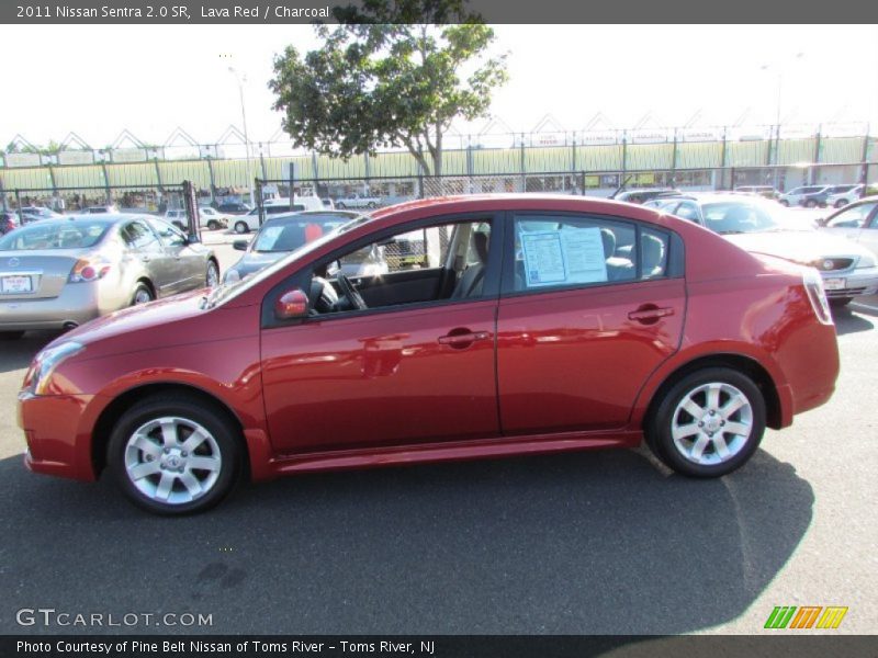 Lava Red / Charcoal 2011 Nissan Sentra 2.0 SR