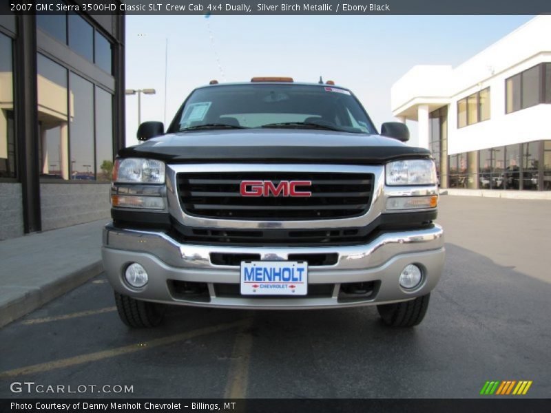 Silver Birch Metallic / Ebony Black 2007 GMC Sierra 3500HD Classic SLT Crew Cab 4x4 Dually