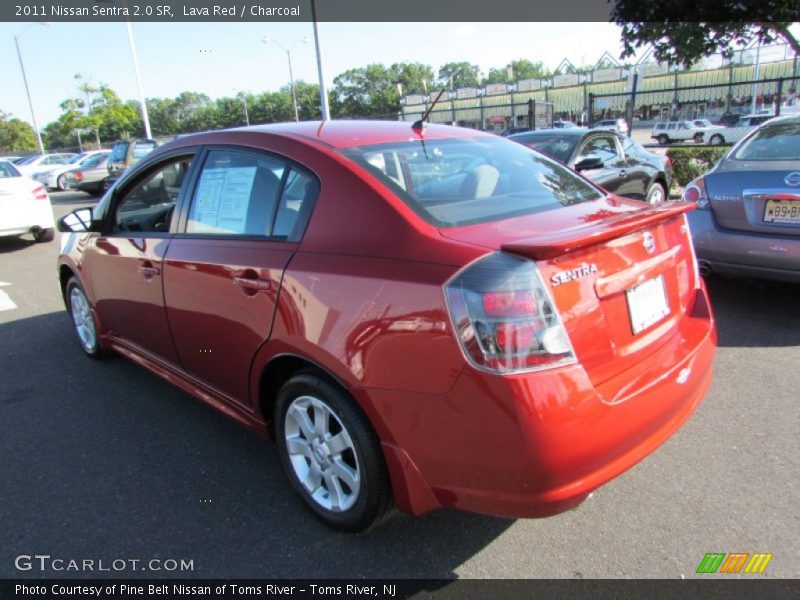 Lava Red / Charcoal 2011 Nissan Sentra 2.0 SR