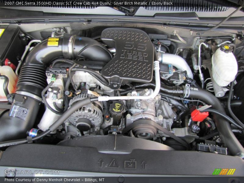 Silver Birch Metallic / Ebony Black 2007 GMC Sierra 3500HD Classic SLT Crew Cab 4x4 Dually