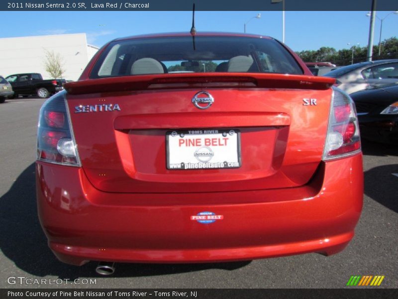 Lava Red / Charcoal 2011 Nissan Sentra 2.0 SR