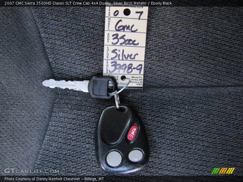 Silver Birch Metallic / Ebony Black 2007 GMC Sierra 3500HD Classic SLT Crew Cab 4x4 Dually