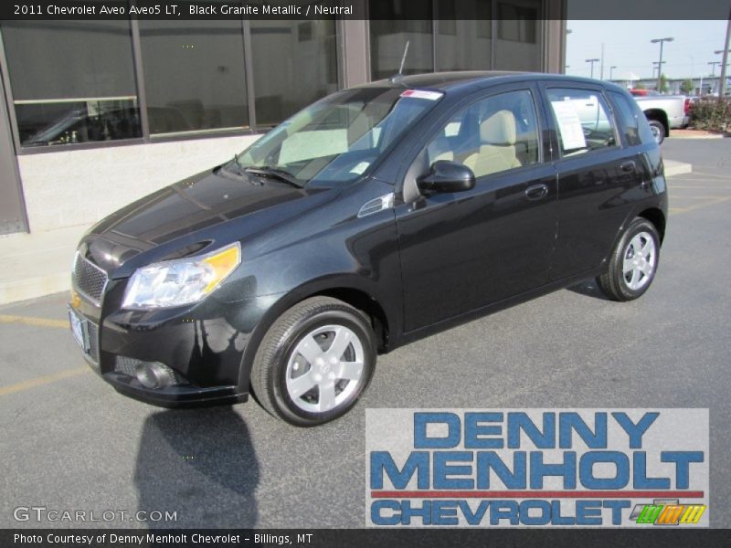 Black Granite Metallic / Neutral 2011 Chevrolet Aveo Aveo5 LT