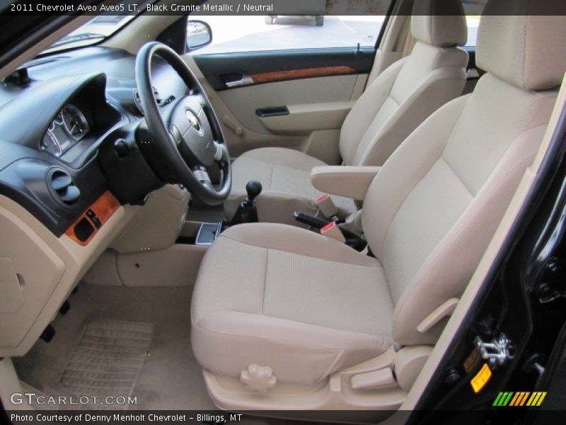 Black Granite Metallic / Neutral 2011 Chevrolet Aveo Aveo5 LT