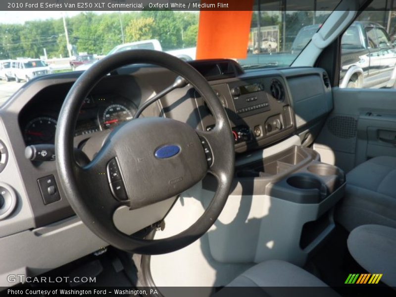 Oxford White / Medium Flint 2010 Ford E Series Van E250 XLT Commericial