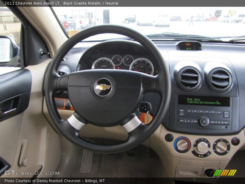 Black Granite Metallic / Neutral 2011 Chevrolet Aveo Aveo5 LT
