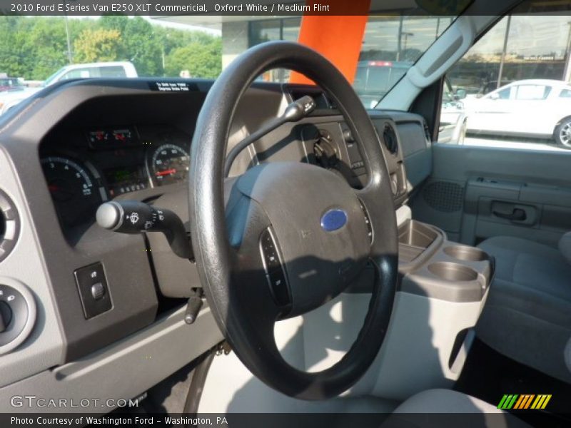 Oxford White / Medium Flint 2010 Ford E Series Van E250 XLT Commericial