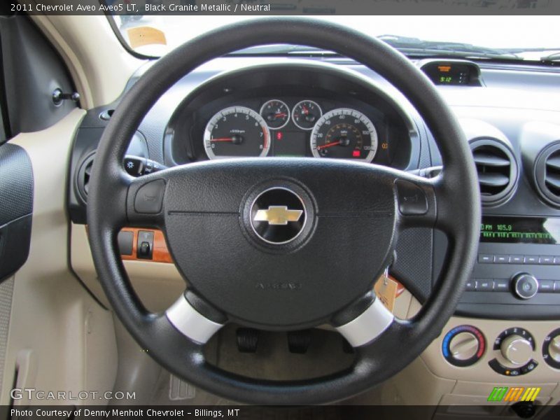 Black Granite Metallic / Neutral 2011 Chevrolet Aveo Aveo5 LT