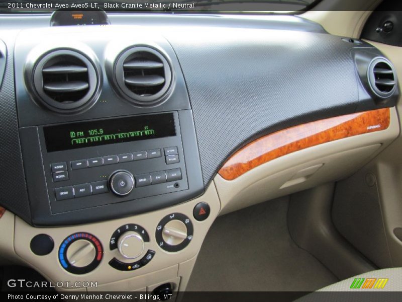 Black Granite Metallic / Neutral 2011 Chevrolet Aveo Aveo5 LT