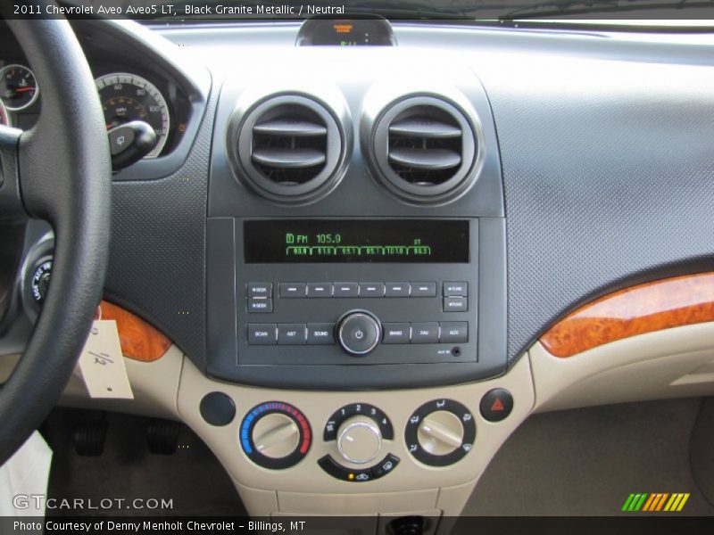 Black Granite Metallic / Neutral 2011 Chevrolet Aveo Aveo5 LT