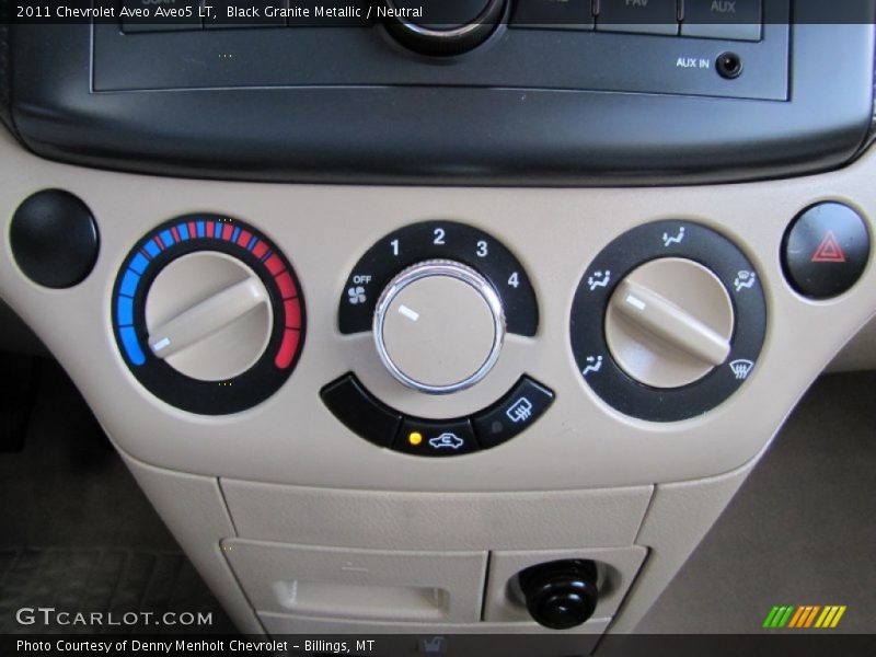 Black Granite Metallic / Neutral 2011 Chevrolet Aveo Aveo5 LT
