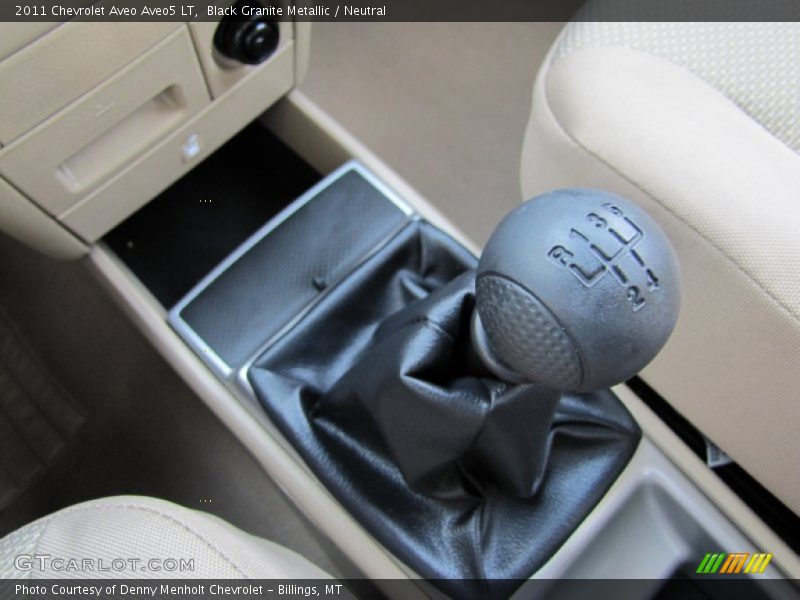 Black Granite Metallic / Neutral 2011 Chevrolet Aveo Aveo5 LT