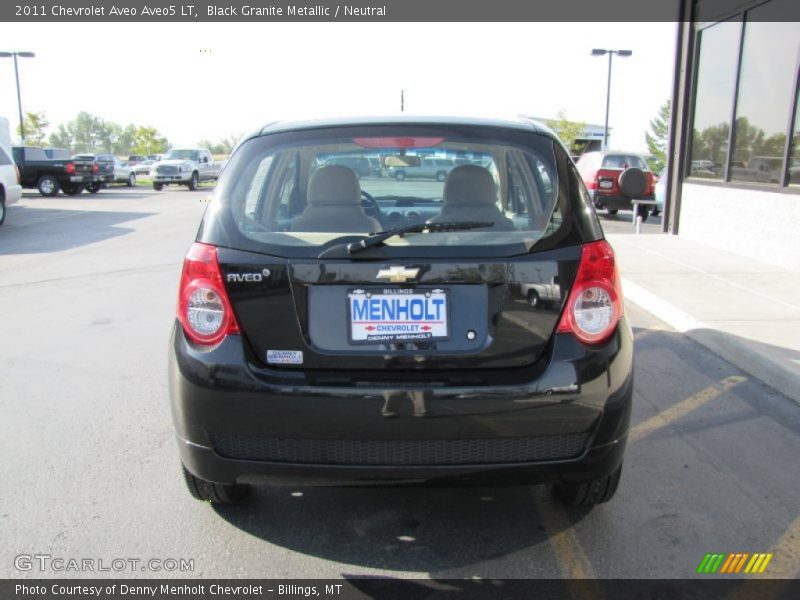 Black Granite Metallic / Neutral 2011 Chevrolet Aveo Aveo5 LT