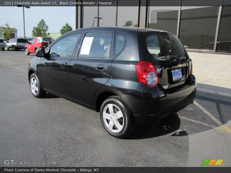 Black Granite Metallic / Neutral 2011 Chevrolet Aveo Aveo5 LT