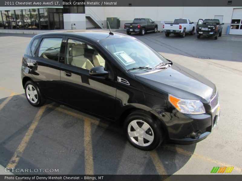 Black Granite Metallic / Neutral 2011 Chevrolet Aveo Aveo5 LT