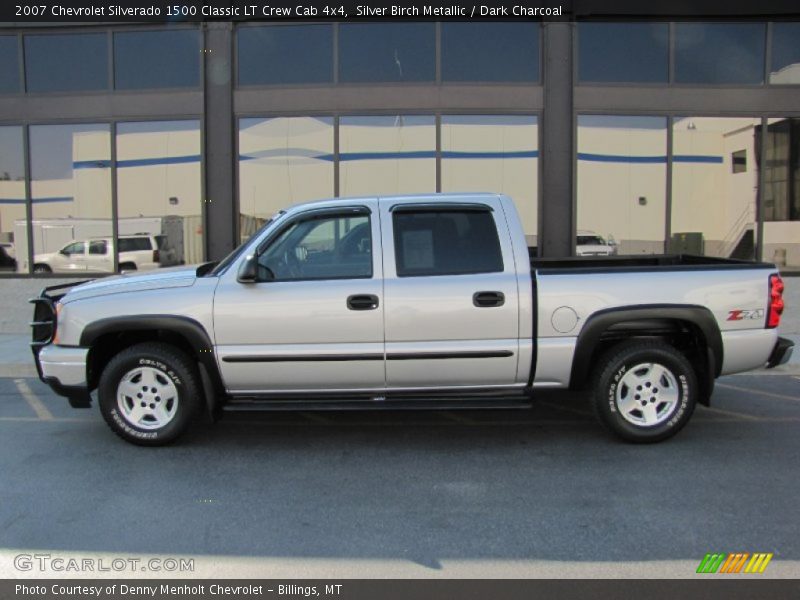 Silver Birch Metallic / Dark Charcoal 2007 Chevrolet Silverado 1500 Classic LT Crew Cab 4x4