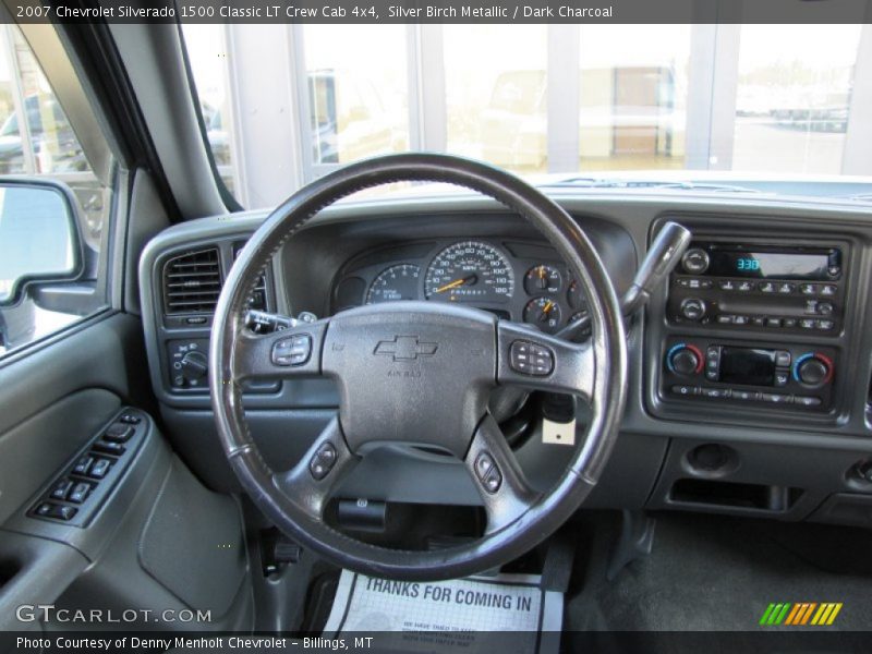 Silver Birch Metallic / Dark Charcoal 2007 Chevrolet Silverado 1500 Classic LT Crew Cab 4x4