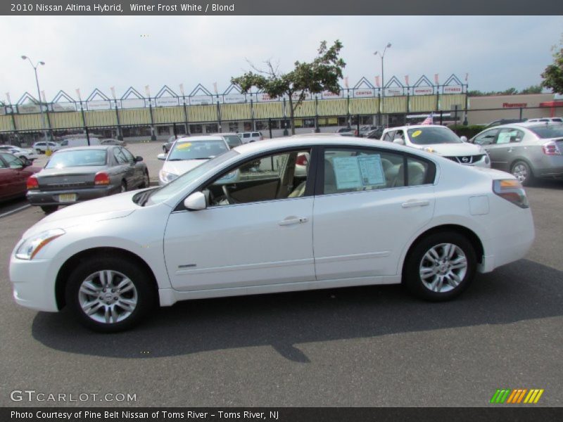  2010 Altima Hybrid Winter Frost White
