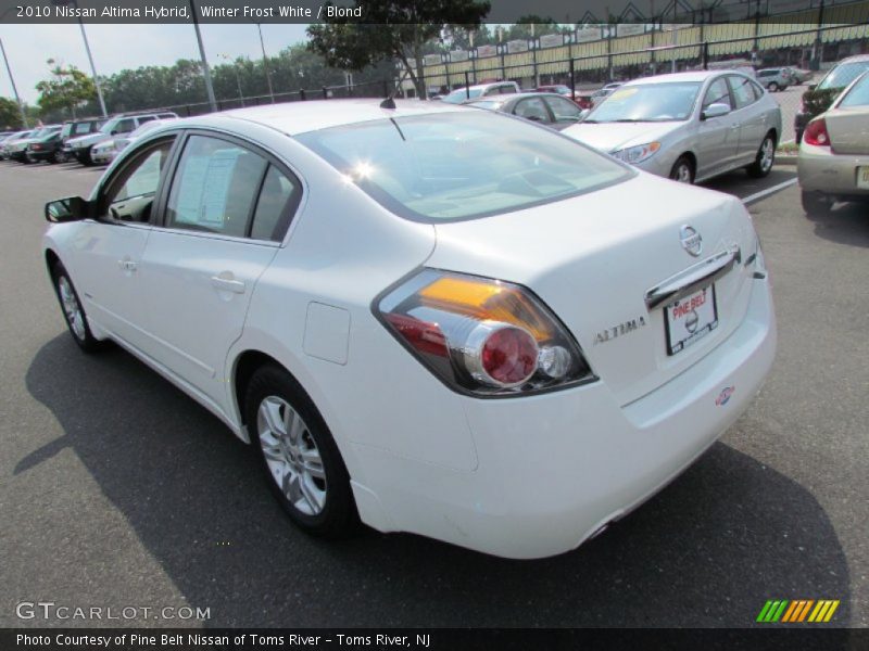 Winter Frost White / Blond 2010 Nissan Altima Hybrid
