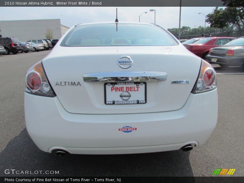 Winter Frost White / Blond 2010 Nissan Altima Hybrid
