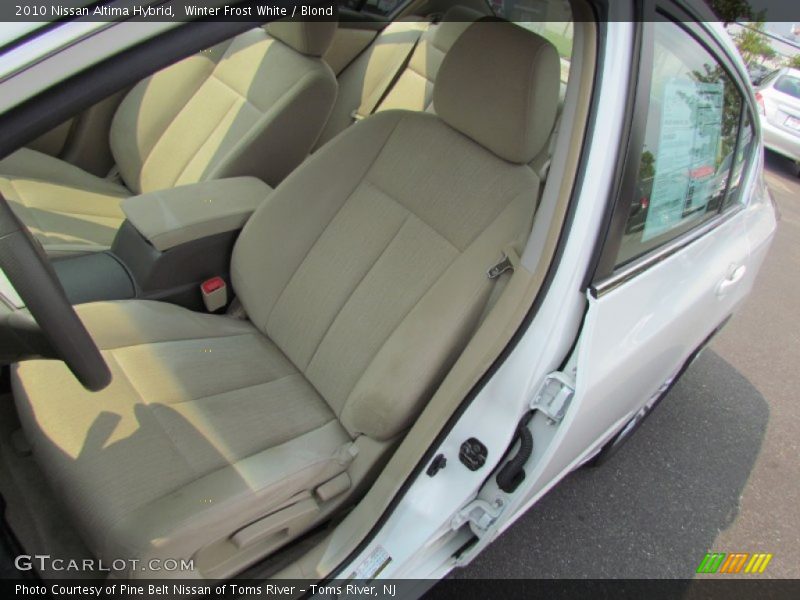 Winter Frost White / Blond 2010 Nissan Altima Hybrid