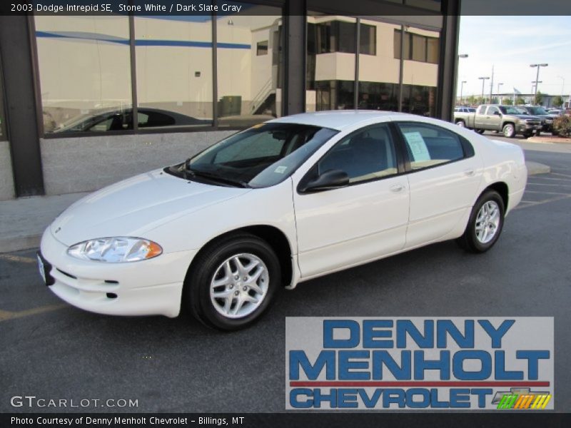 Stone White / Dark Slate Gray 2003 Dodge Intrepid SE