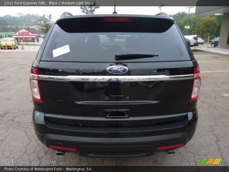 Black / Medium Light Stone 2012 Ford Explorer FWD