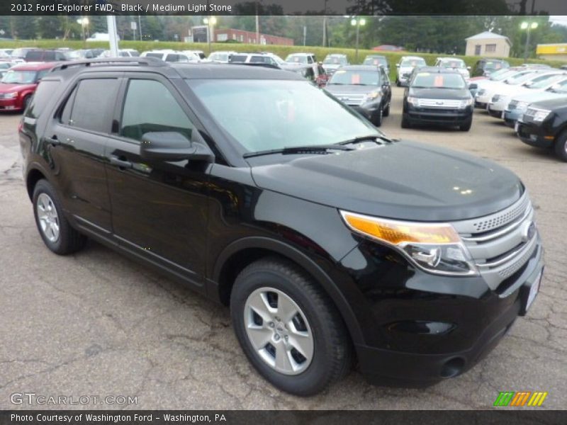 Front 3/4 View of 2012 Explorer FWD